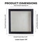 Rustic Black Wood Shadow Box Frame with Acrylic Front - White Suede Backing, 30 Sizes